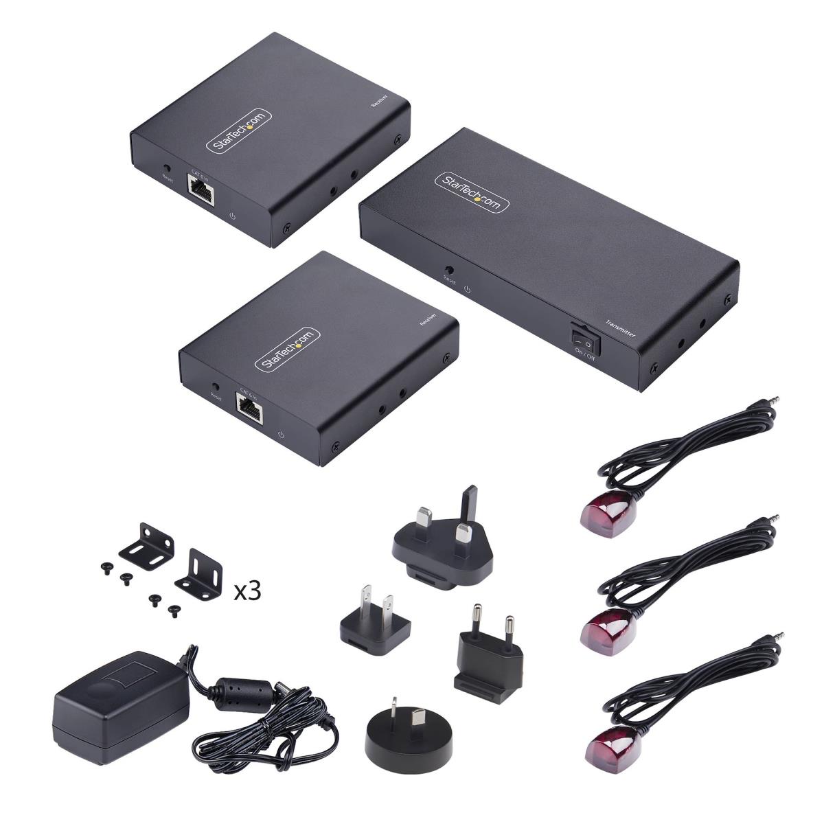 Hdmi Extender/splitter - 2-port 1x2 Hdmi Over Ethernet Kit