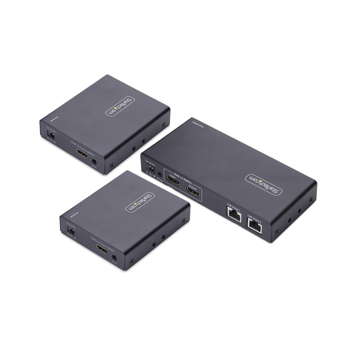 Hdmi Extender/splitter - 2-port 1x2 Hdmi Over Ethernet Kit