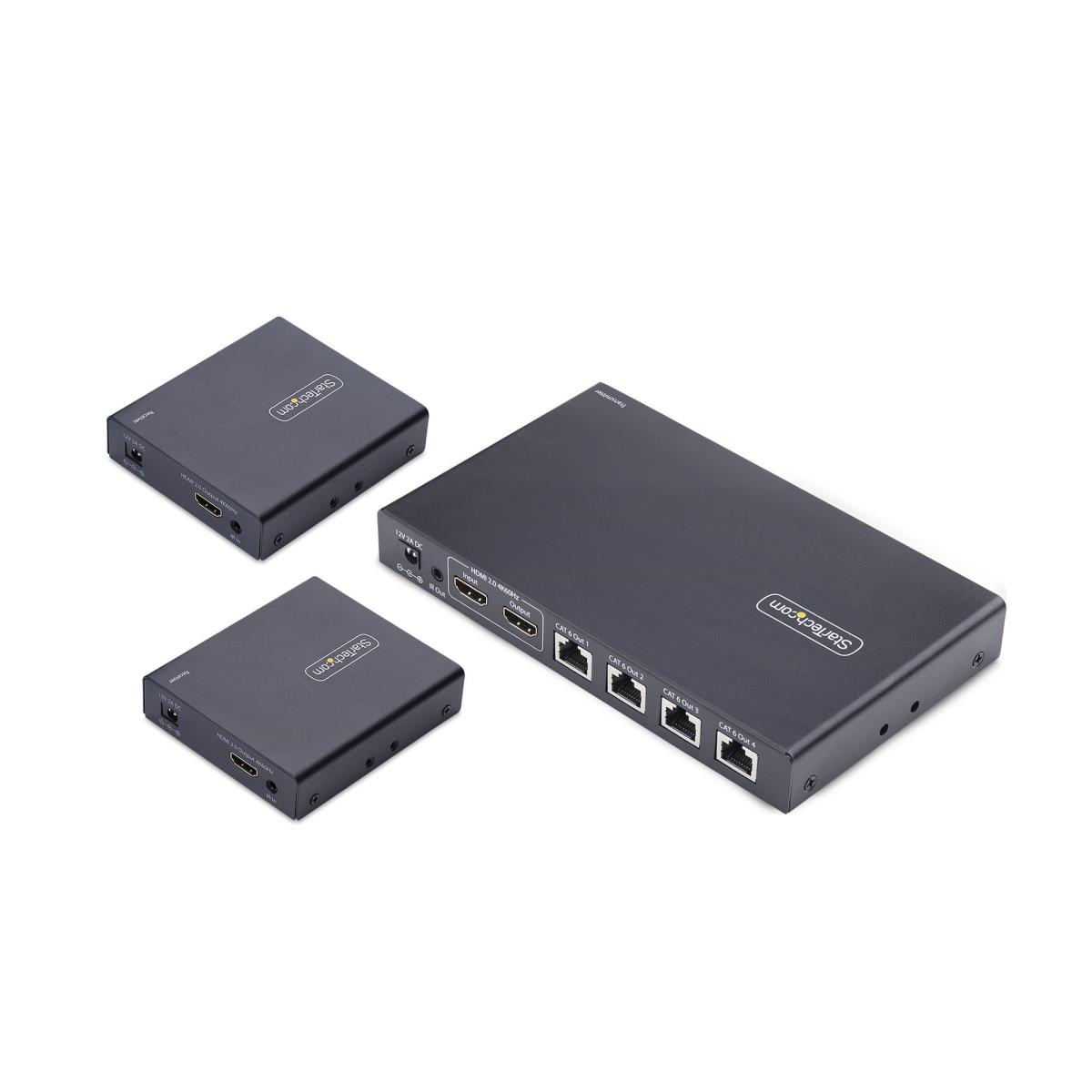 Hdmi Extender/splitter - 1x4 Hdmi Over Ethernet Kit 4-port