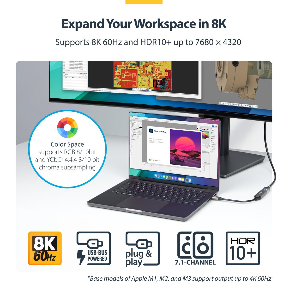 USB-c To Hdmi Adapter 8k 60hz Thunderbolt / USB4 Compatible