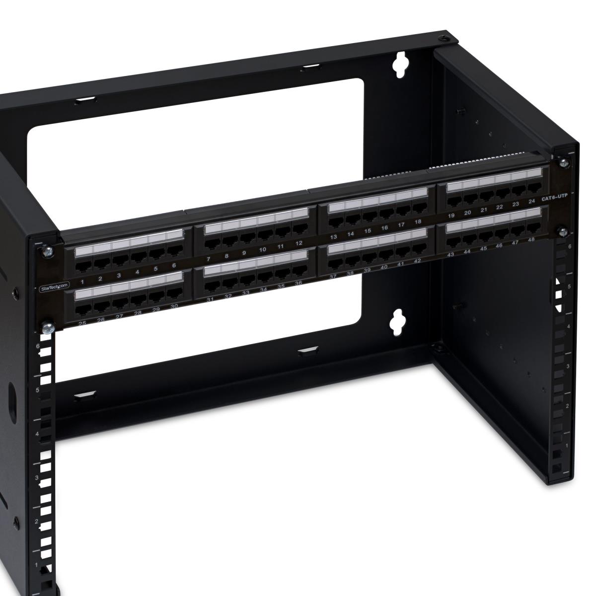 Patch Panel CAT6 Rackmount/utp/rj45/110 Punch Dow 48-port 2u