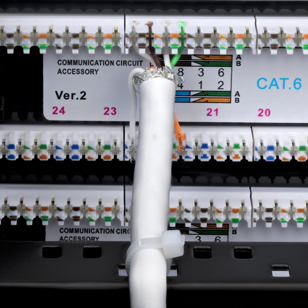 Patch Panel CAT6 Rackmount/utp/rj45/110 Punch Dow 48-port 2u