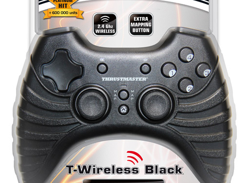 T-Wireless Black Gamepad - PC / PS3