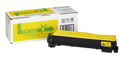 Toner Cartridge - Tk-560y - Standard Capacity - 10k Pages - Yellow
