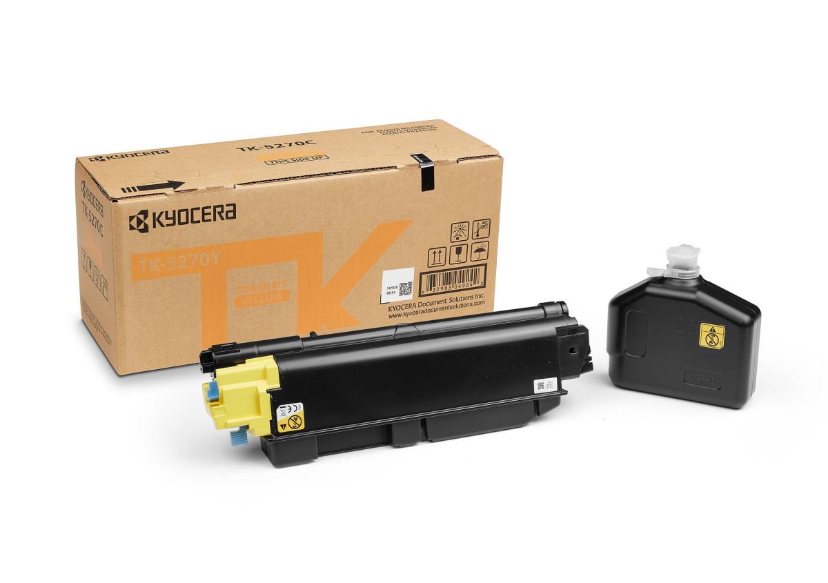 Toner Cartridge - Tk-5270y - 6k Pages - Yellow