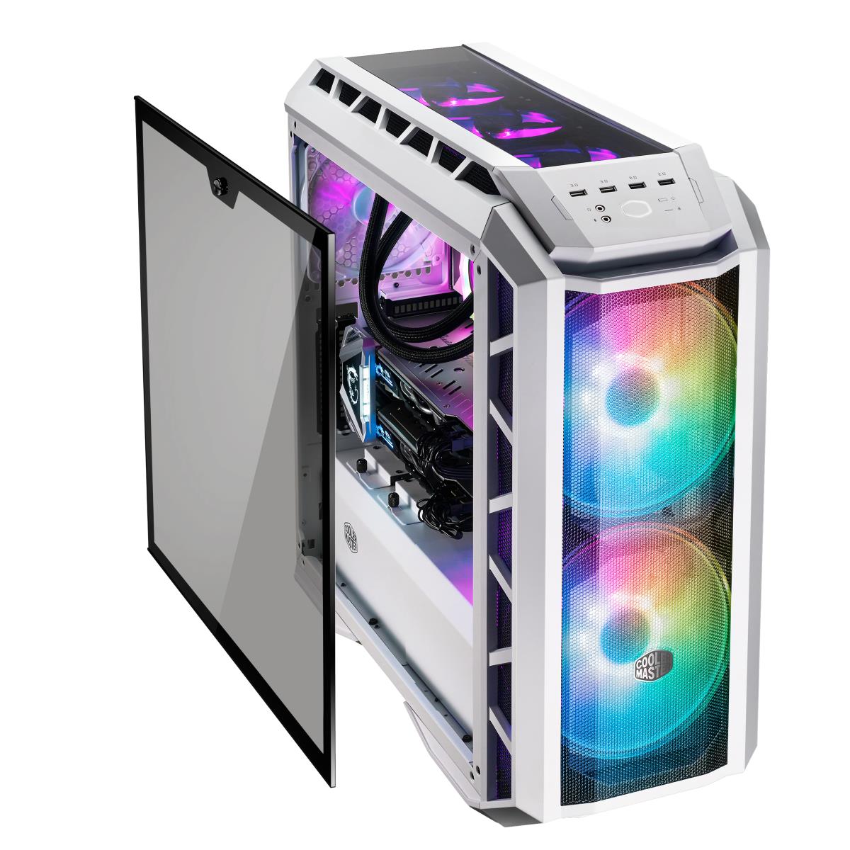 Cpu Chassis Mastercase H500p Mesh Edition Mid Tower ArGB White