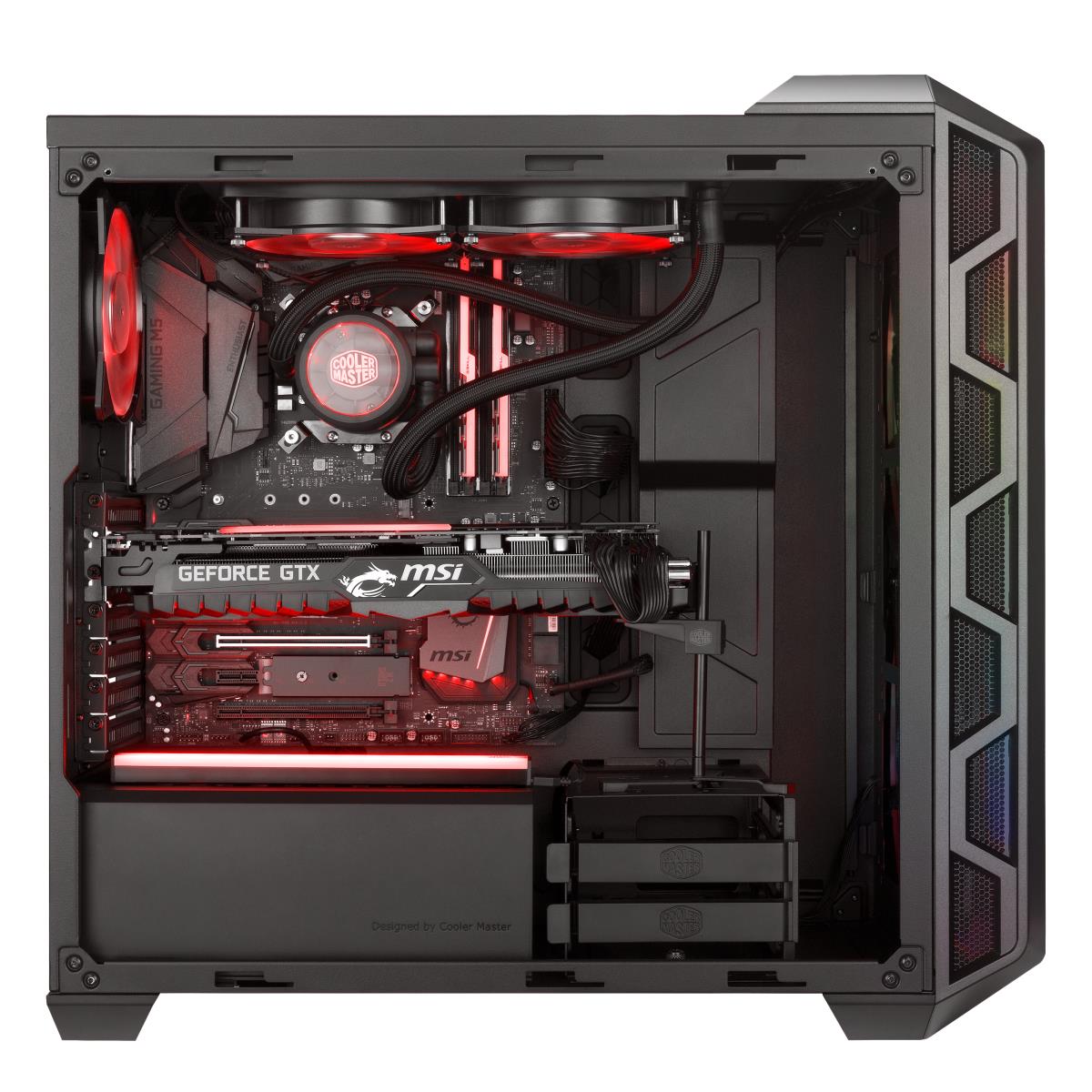 Cpu Chassis Mastercase H500 ArGB Mid Tower Black