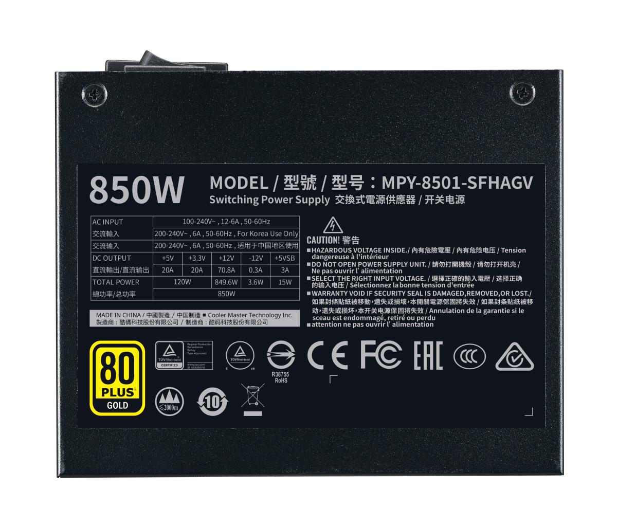 Power Supply Unit For V850 Sfx Gold