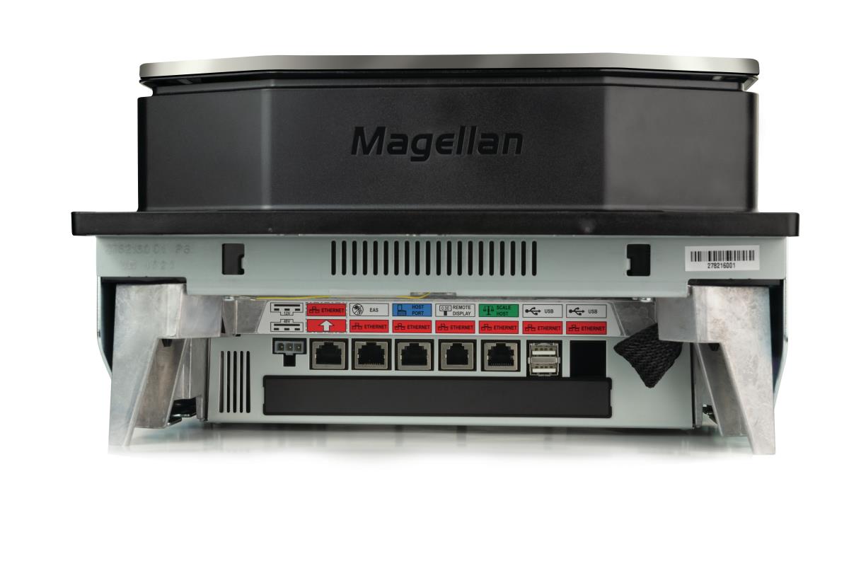 Magellan 9900i Scanner Only Long Platter/fixed Produce Rail/flange Mount W/ Scale Sentry