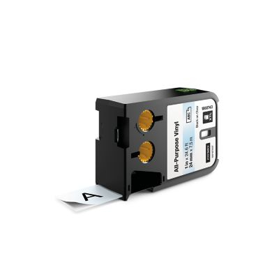 Xtl (24 Mm) All-purpose Vinyl Black On Clear (1 Roll Of Tape)