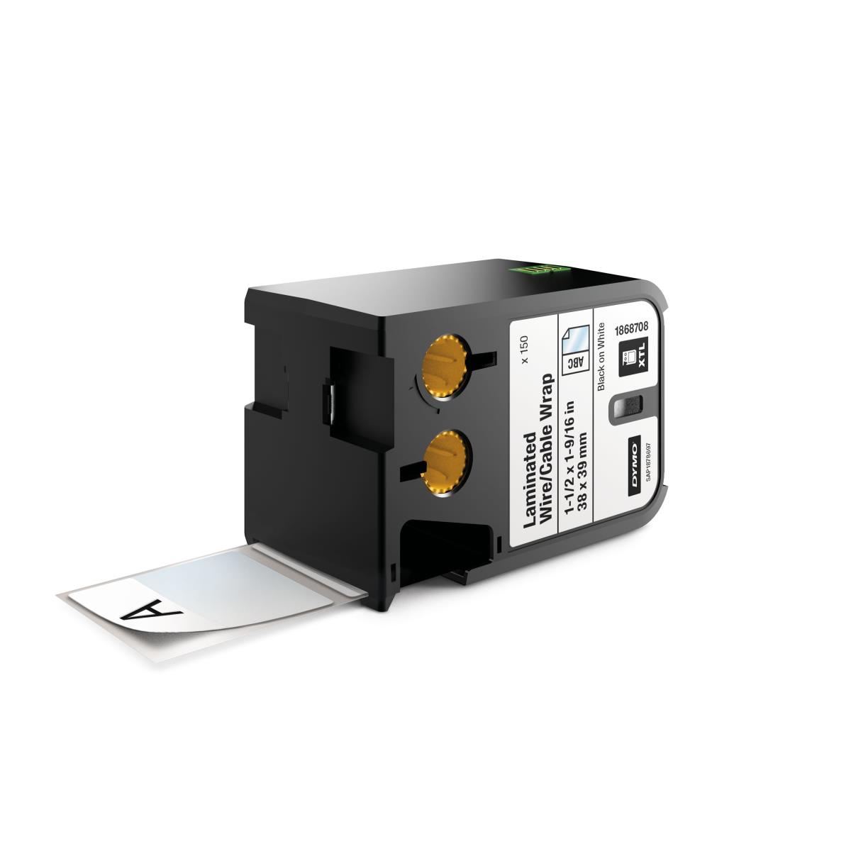 Xtl (38 Mm X 39 Mm) Laminated Wire/cable Wrap Black On White (150 Pre-sized Labels P/r)