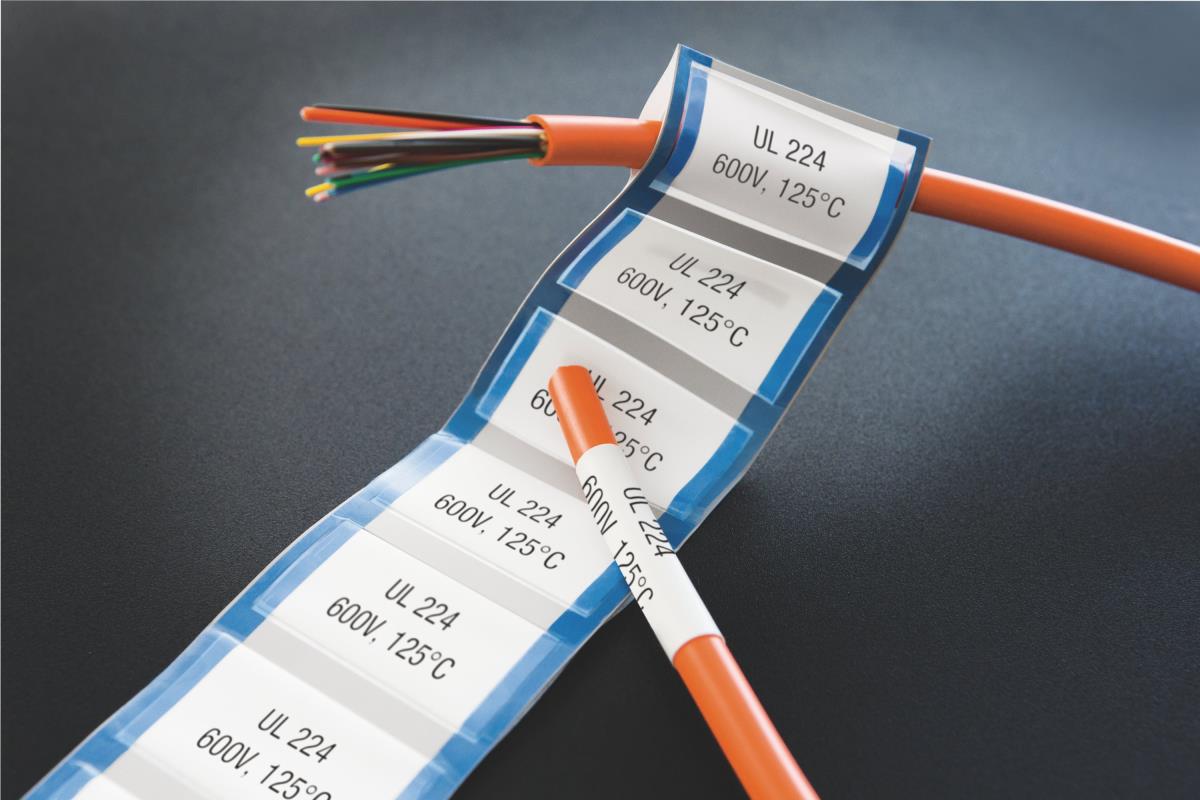 Xtl Heat-shrink Tube 6mm Black On White Tape