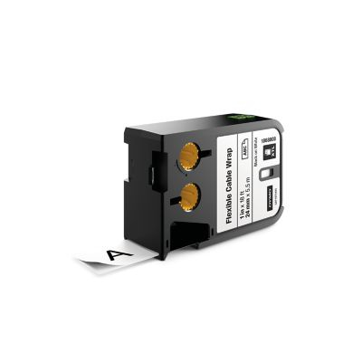 Xtl Flexible Cable Wrap 24mm Black On White