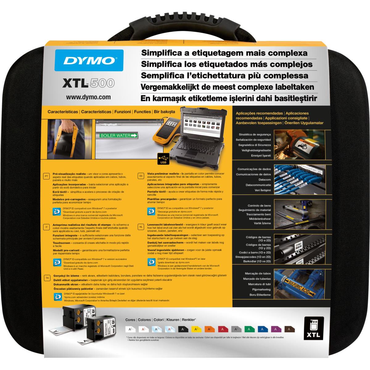 Xtl 500 54mm Label Maker Kit Qwerty Seu+nl (xtl500 Printer/carry Case/ac Adapter/USB Cable/li-polym)