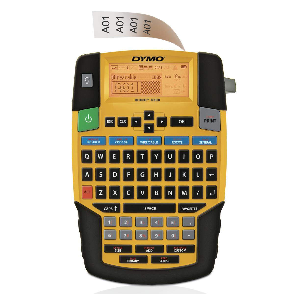 Rhino 4200 Label Printer With Qwerty (uk) Keyboard Euro Plug