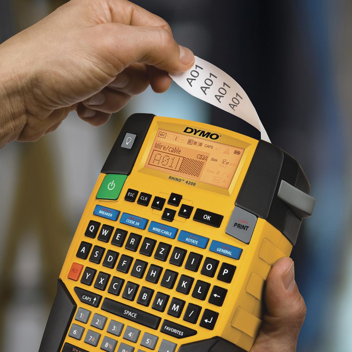 Rhino 4200 Label Printer With Qwerty (uk) Keyboard Euro Plug