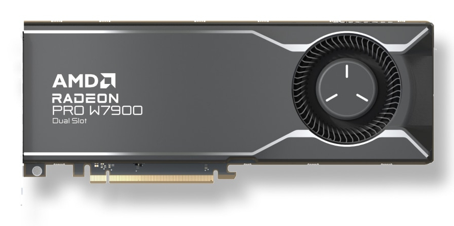 Radeon Pro W7900 48GB GDDR6 Dual Slot Pci-e 4.0 3x DP M-DP