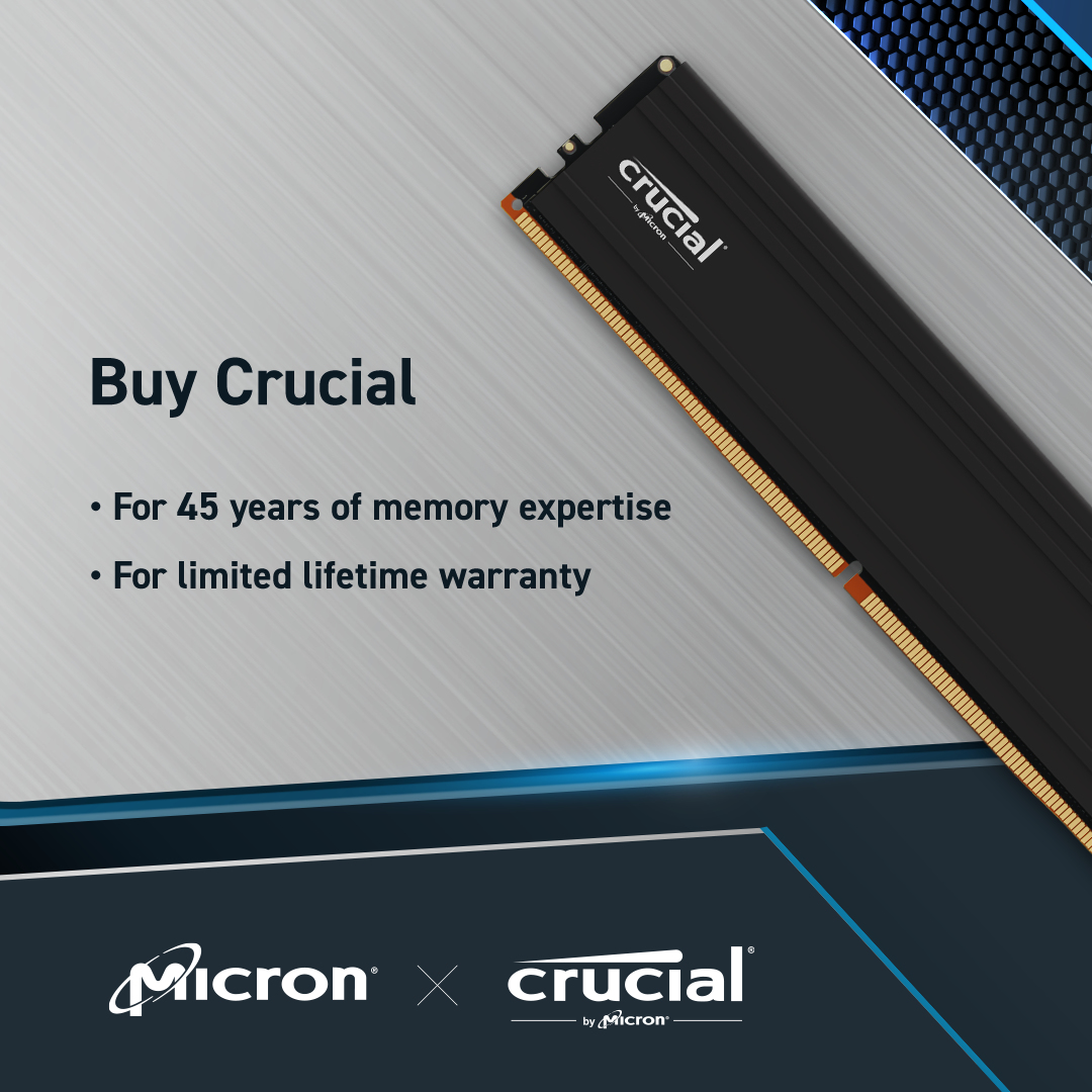 Crucial Pro 32GB Kit2 DDR5-5600 UDIMM