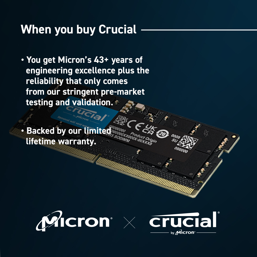 Crucial 32GB DDR5-5600 SODIMM