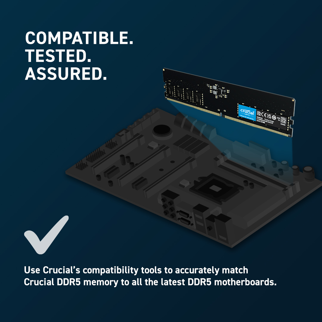 Crucial 8GB Ddr5-5600 UDIMM