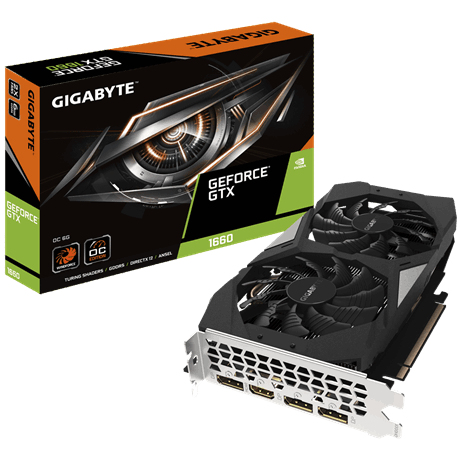 Graphics Card GeForce Gtx 1660 6GB Ddr5 - Gv-n1660oc-6gd