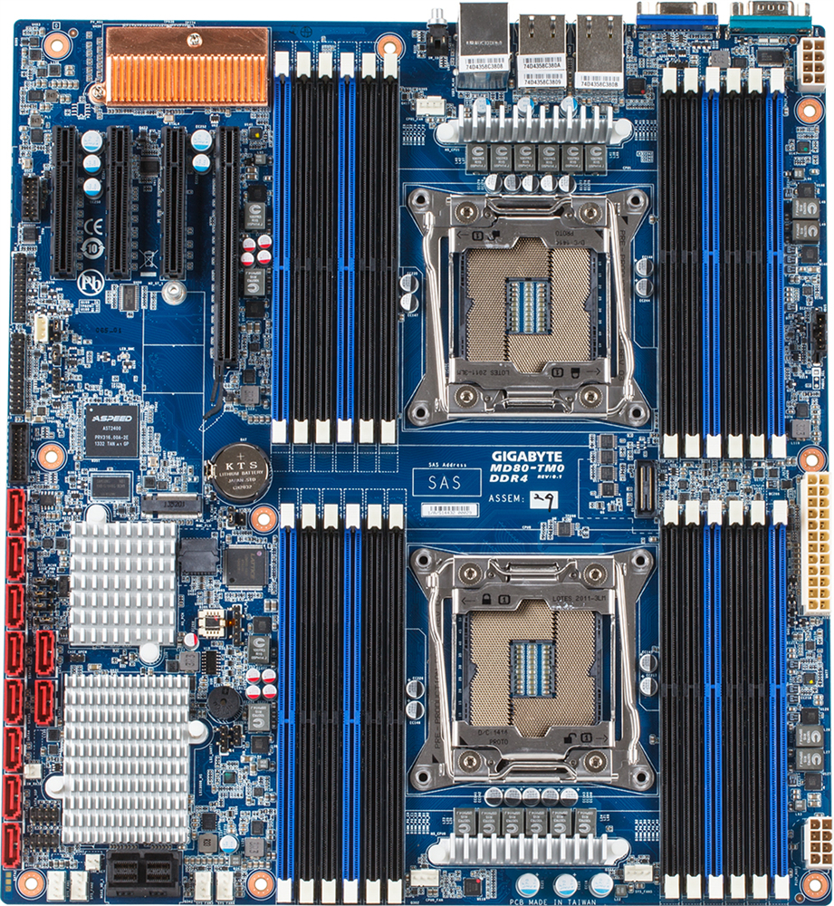 Server Motherboard - E-ATX - Intel Xeon Processor E5-2600 V3 / V4 - Md80-tm0