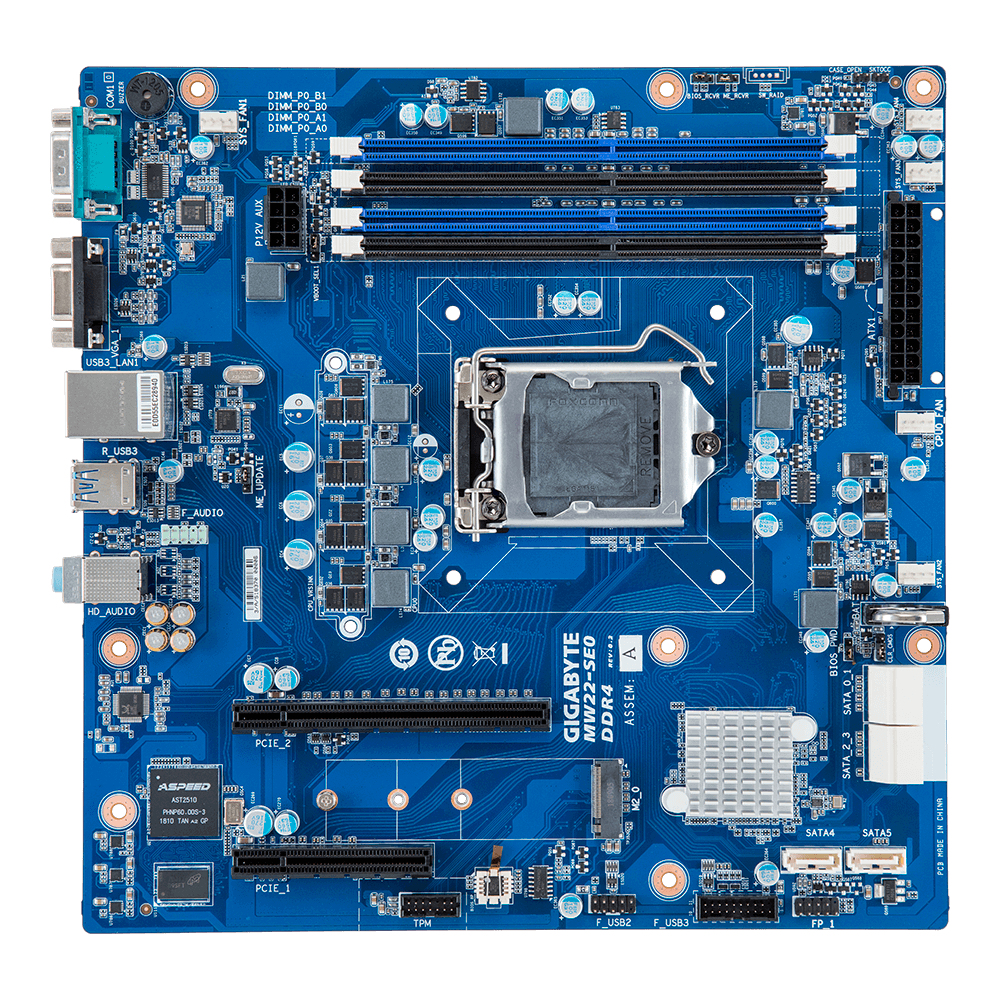 Server Motherboard - MATX - Intel Xeon Processor E-2100/ E-2200 Series - Mw22-se0