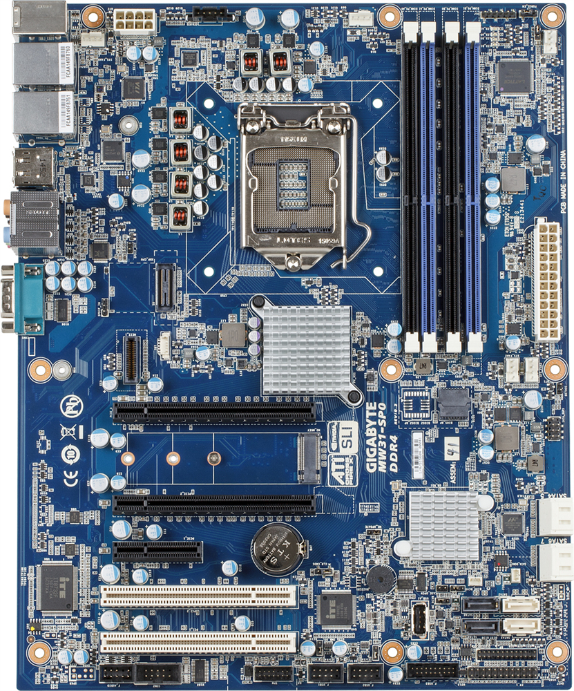 Server Motherboard - ATX - Intel Xeon Processors E3-1200 V6/v5 - Mw31-sp0