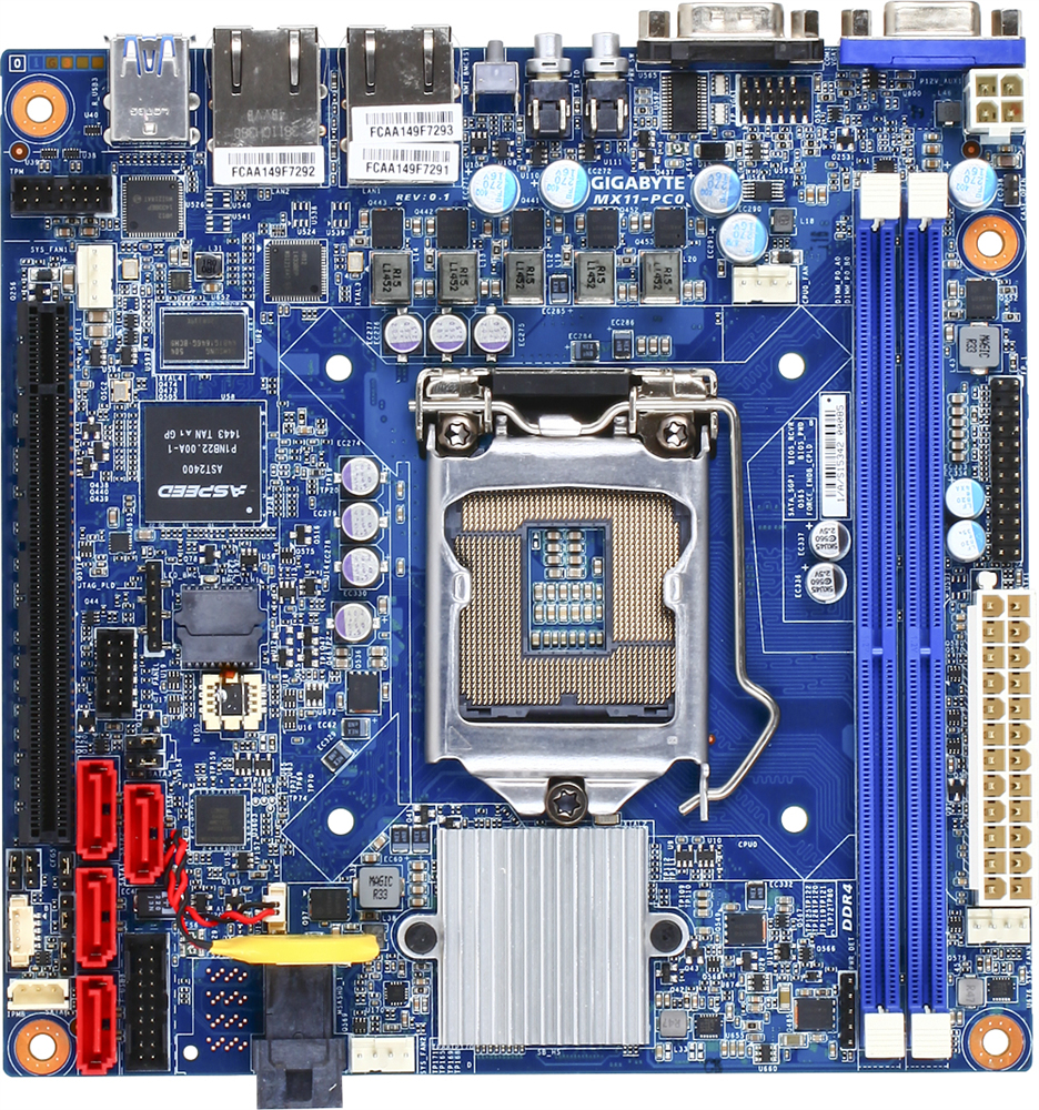 Server Motherboard - Mini-itx - Intel Xeon Processors E3-1200 V6/v5 - Mx11-pc0
