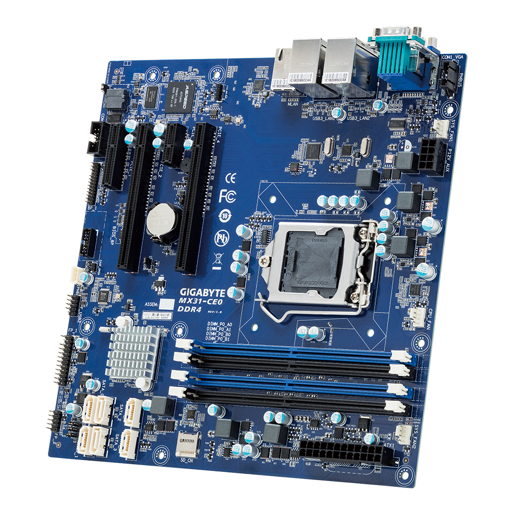 Server Motherboard - MATX - Intel Xeon Processors E3-1200 V6/v5 - Mx31-ce0