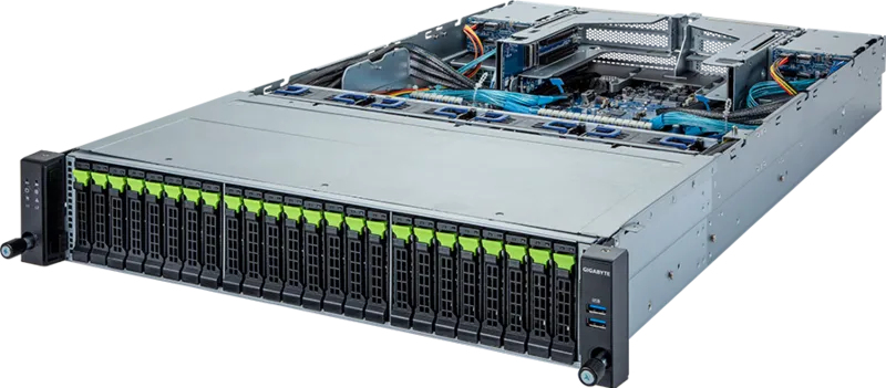 Rack Server - Arm Barebone R282-p91 2u 2xcpu 32xDIMM 24xHDD 2x1600w