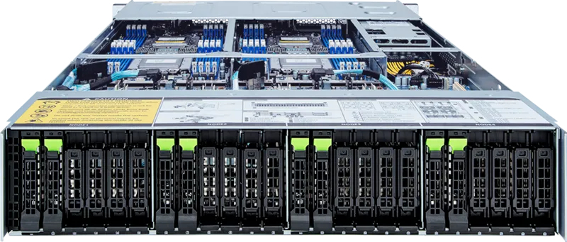 Hci Server - Amd Barebone H262-z6b-icu1 2u4n 2xcpu 64xDIMM 8xHDD 2x2200w
