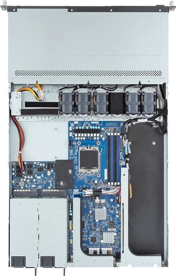 Rack Server - Amd Barebone R133-c10-aaa1 1u 1cpu 4xDIMM 4xHDD 2x550w 80+