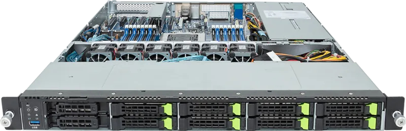 Arm Barebone - R152-p33 1u 1xcpu 16xDIMM 8xHDD 2x1100w
