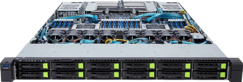 Arm Barebone - R182-p91 1u 2xcpu 32xDIMM 18xHDD 2x1300w