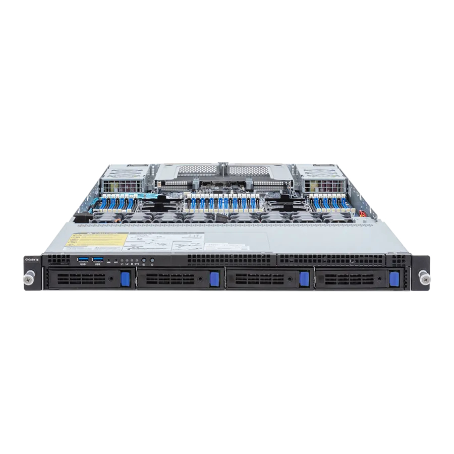 Amd Barebone - R183-s93-aab1 1u 2xcpu 32xDIMM 4xHDD 2x800w