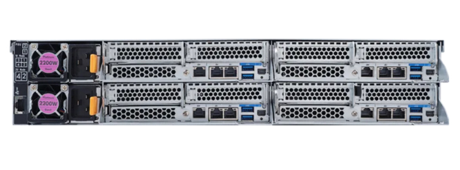 Arm Barebone - H262-p61 2u4n 2cpu 64xDIMM 8xHDD 2x2200w