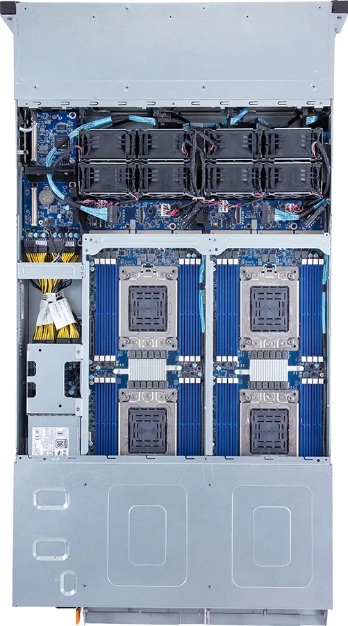 Arm Barebone - H262-p61 2u4n 2cpu 64xDIMM 8xHDD 2x2200w