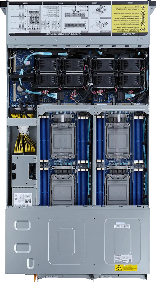 Amd Barebone - H262-z61-p00 2u4n 2cpu 64xDIMM 24xHDD 2x3200w