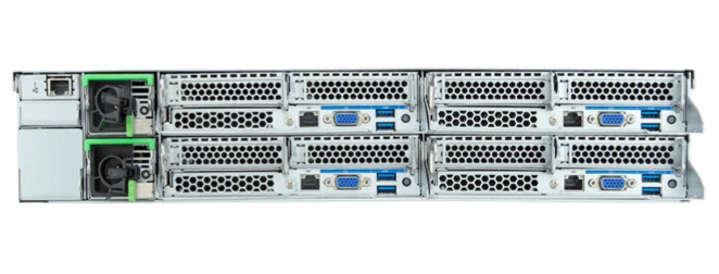 Intel Brbone - H263-s62-aan1 2u4n 2cpu 64xDIMM 24xHDD 2x2600w