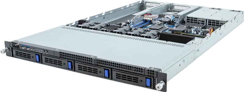 Amd Barebone - R133-c13-aab1 1u 1cpu 4xDIMM 4xHDD 2x800w