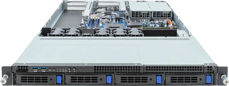 Amd Barebone - R133-c13-aab1 1u 1cpu 4xDIMM 4xHDD 2x800w
