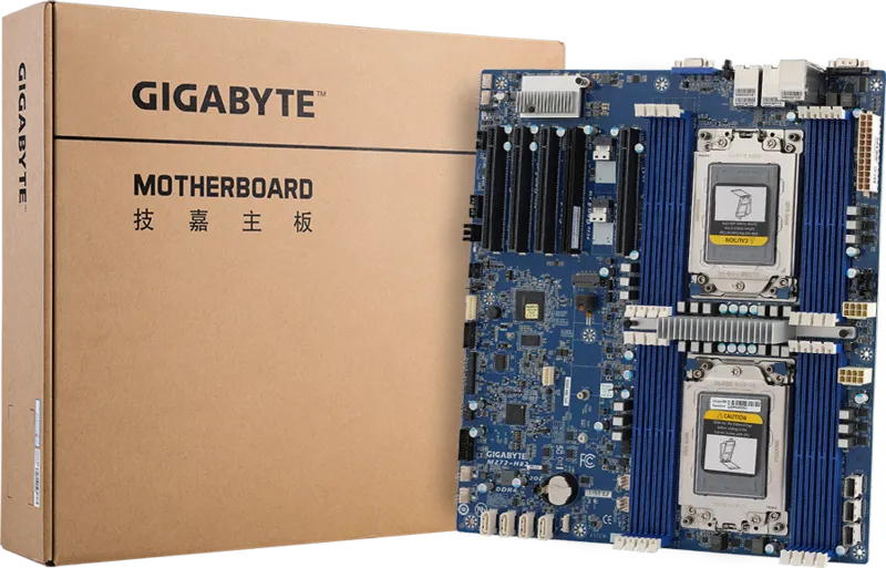 Workstation Motherboard - Amd Mz72-hb2 2xepyc 16xDIMM 2x10gblan 4xsata3 5xPci-e4
