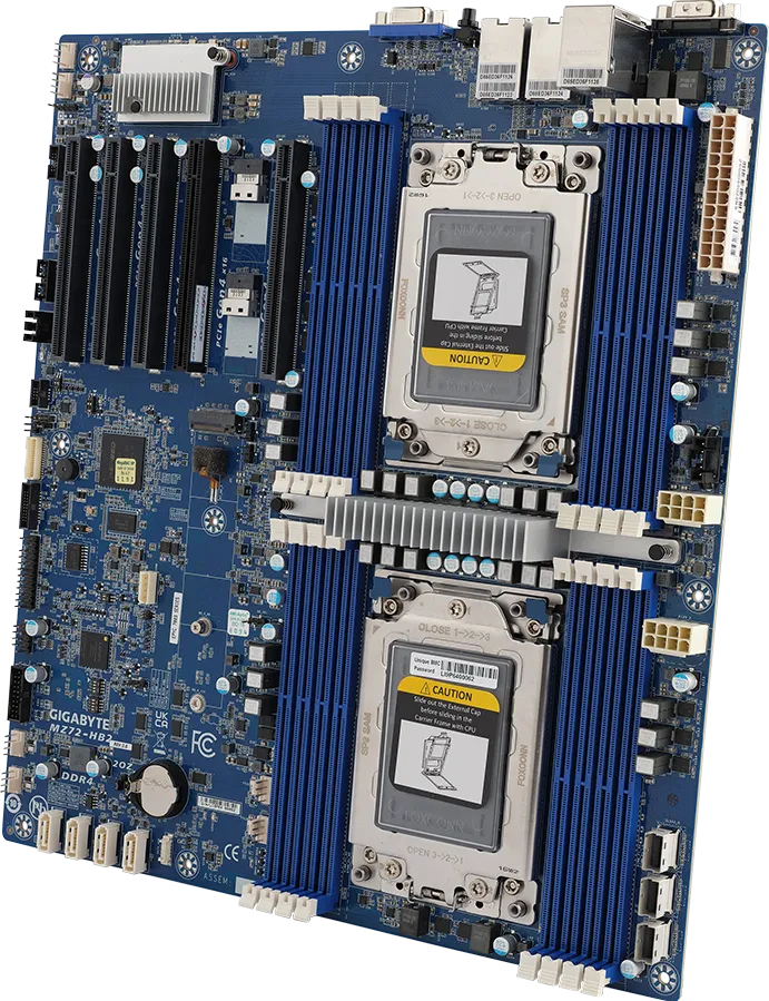 Workstation Motherboard - Amd Mz72-hb2 2xepyc 16xDIMM 2x10gblan 4xsata3 5xPci-e4