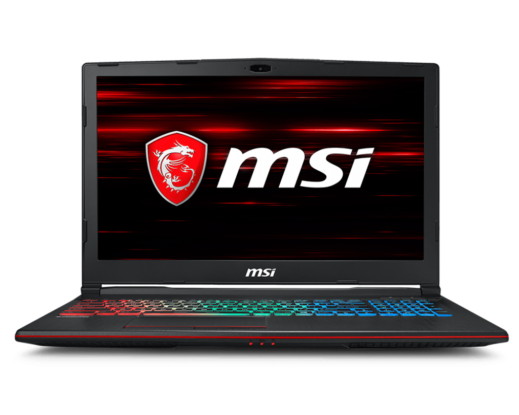 Gp63 8re 048be Leopard  Black - 15.6in - i7 8750h - 8GB Ram - 256GB SSD - 1TB HDD - Win10 Home - Black - Azerty Belgian
