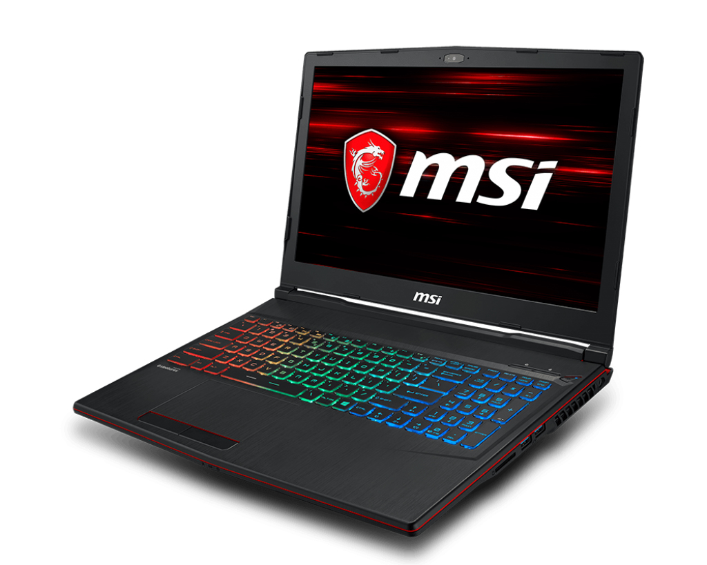 Gp63 8re 048be Leopard  Black - 15.6in - i7 8750h - 8GB Ram - 256GB SSD - 1TB HDD - Win10 Home - Black - Azerty Belgian