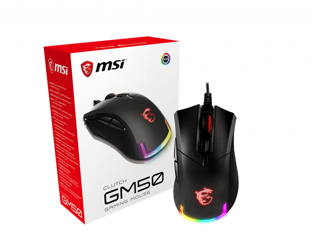 Gaming Mouse Clutch Gm50 Ergonomic Optical Black