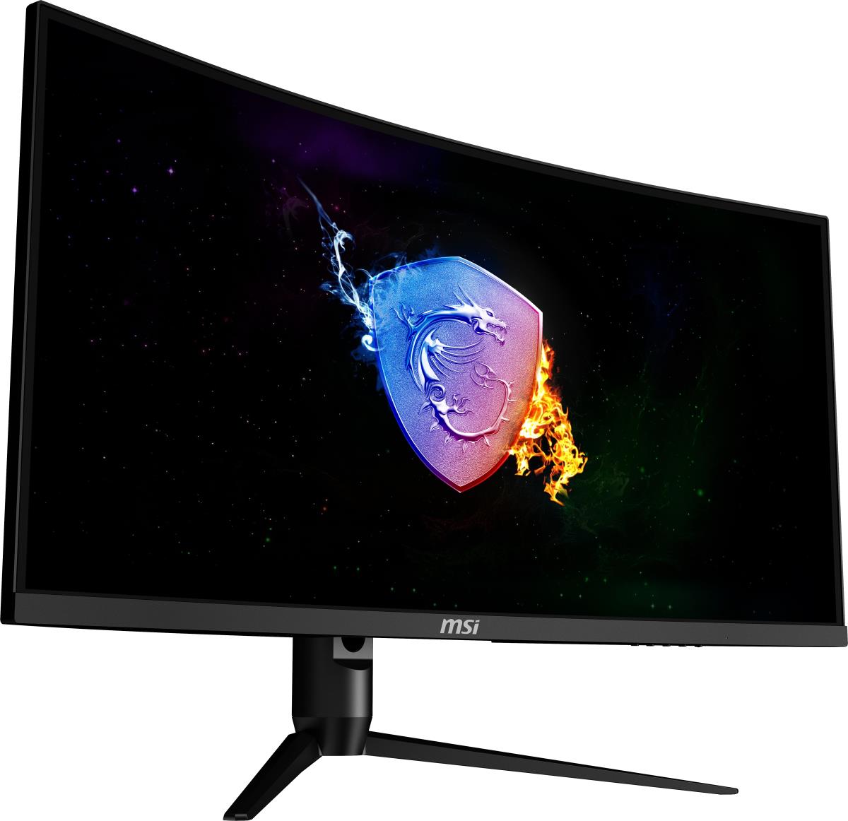 Gaming Monitor LCD Optix Mag342cqr - 34in - 3440 X 1440 - Curved - Black