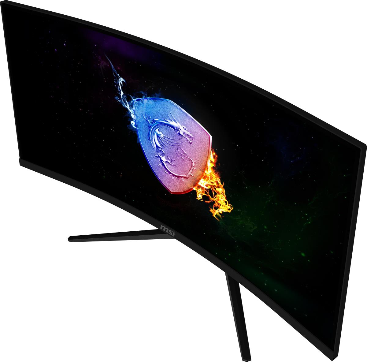 Gaming Monitor LCD Optix Mag342cqr - 34in - 3440 X 1440 - Curved - Black