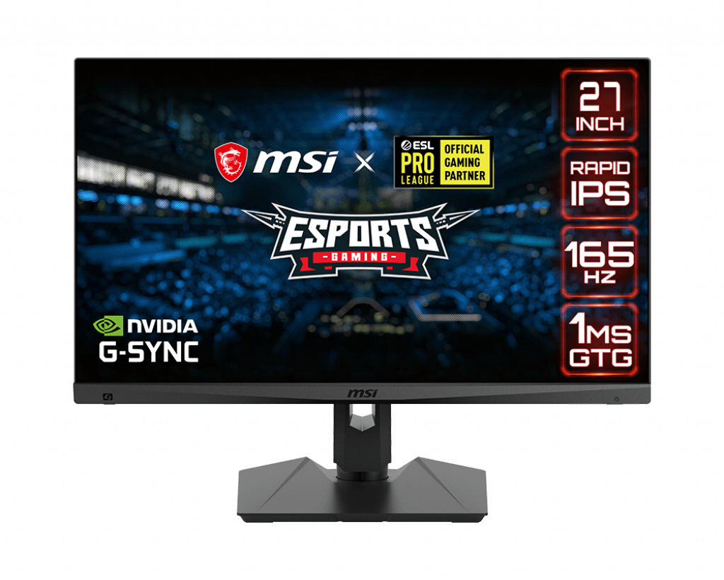 Gaming Monitor LCD Optix Mag274qrf Esports - 27in - 2560 X 1440 - Rapid IPS - Black